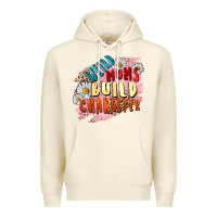 Sandshell Weird moms build character Mother's Day Premium Hoodie - FaDigitalArtStudio