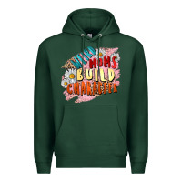 Sports Green Weird moms build character Mother's Day Premium Hoodie - FaDigitalArtStudio