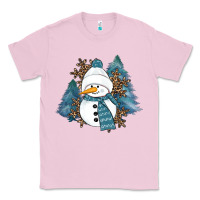 Bubblegum Pink Snowman Winter Classic Tee - RanaPortraitStore