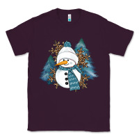 Plum Snowman Winter Classic Tee - RanaPortraitStore