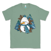 Sage Snowman Winter Classic Tee - RanaPortraitStore