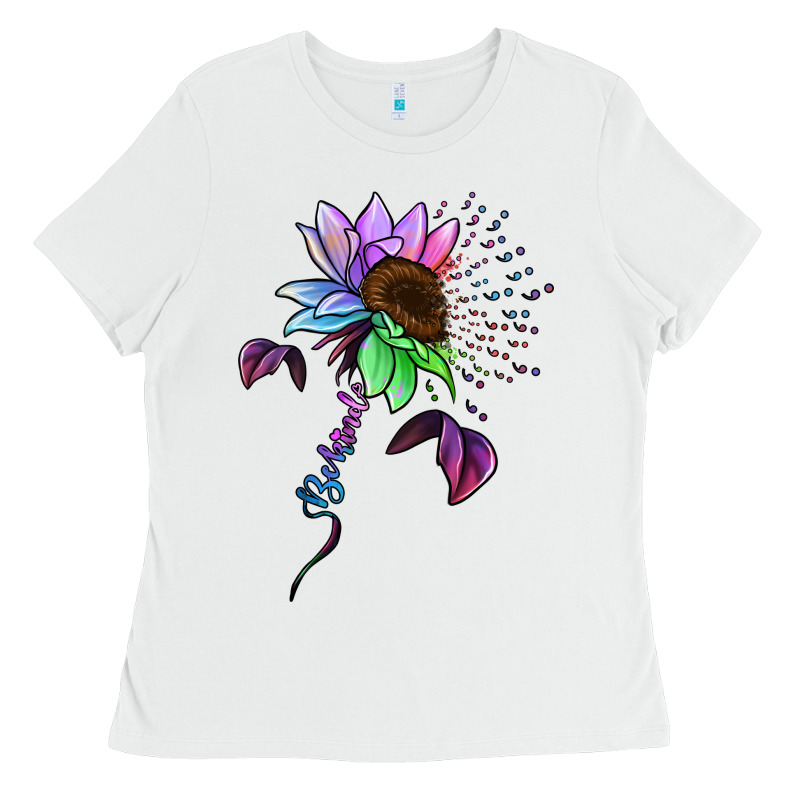 Be Kind Autism Semicolon Ladies Tee by Jasminsmagicworld | Teevron