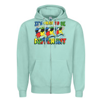 It's Okay To Be Different Autism Zipper Hoodie | Teevron
