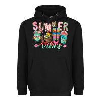 Black Summer Vibes Heavyweight Hoodie - CowhideDigitalArt
