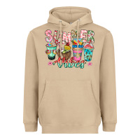Mushroom Summer Vibes Heavyweight Hoodie - CowhideDigitalArt