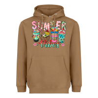 Toasted Coconut Summer Vibes Heavyweight Hoodie - CowhideDigitalArt
