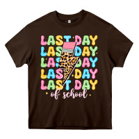 Chocolate Brown last day of school Heavy Core Tee - JahusDesignShop