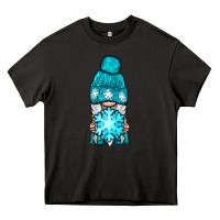 Asphalt winter gnome with snowflake Heavy Core Tee - NancyCooperArtShop