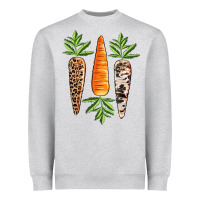 Heather Grey Easter carrot Easter Day Heavyweight Sweatshirt - CowGirlArtShop