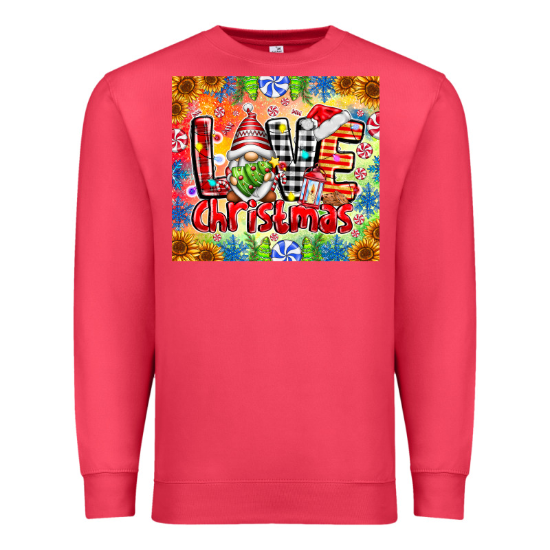 Love Christmas Gnome Premium Sweatshirt by CowhideDigitalArt | Teevron