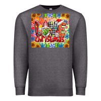 Charcoal Heather Love Christmas gnome Premium Sweatshirt - CowhideDigitalArt