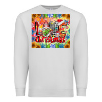 Dove Grey Love Christmas gnome Premium Sweatshirt - CowhideDigitalArt