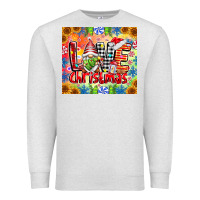 Oatmeal Heather Love Christmas gnome Premium Sweatshirt - CowhideDigitalArt