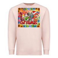 Pale Pink Love Christmas gnome Premium Sweatshirt - CowhideDigitalArt