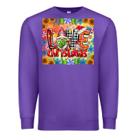 Purple Love Christmas gnome Premium Sweatshirt - CowhideDigitalArt