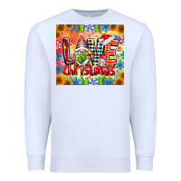 White Love Christmas gnome Premium Sweatshirt - CowhideDigitalArt