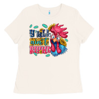 Bone yall aint right with chicken Ladies Tee - NancyCooperArtShop