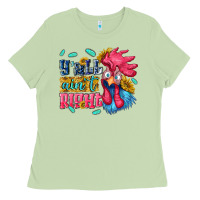 Matcha yall aint right with chicken Ladies Tee - NancyCooperArtShop