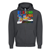 Smoke Be a kind sole Autism Awareness Zipper Hoodie - FaDigitalArtStudio
