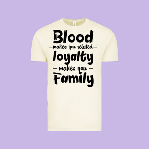 Blood Makes You Related Makes You Family Vintage Tee Designed By Bettercallsaul