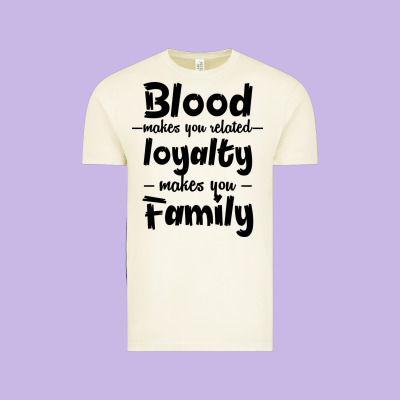 Blood Makes You Related Makes You Family Vintage Tee Designed By Bettercallsaul