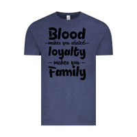 Vintage Denim Blood Makes You Related Makes You Family Vintage Tee - Bettercallsaul