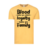 Vintage Mustard Blood Makes You Related Makes You Family Vintage Tee - Bettercallsaul