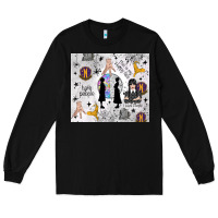 Black gothic girl and colorful girl Long Sleeve Tee - TumblerDesignByShophia