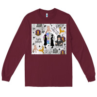 Burgundy gothic girl and colorful girl Long Sleeve Tee - TumblerDesignByShophia