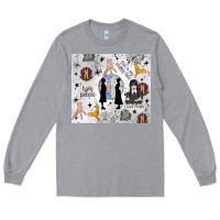 Heather Grey gothic girl and colorful girl Long Sleeve Tee - TumblerDesignByShophia