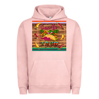 Pigment Salmon cinco de taco paper serape leopard wooden Urban Hoodie - Artiststas