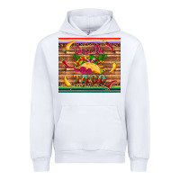 White cinco de taco paper serape leopard wooden Urban Hoodie - Artiststas