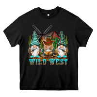 Black wild west gnomies Heavy Core Tee - NancyCooperArtShop