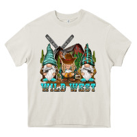 Cream wild west gnomies Heavy Core Tee - NancyCooperArtShop