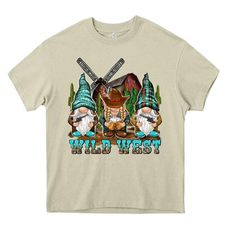 Wild West Gnomies Heavy Core Tee by NancyCooperArtShop | Teevron