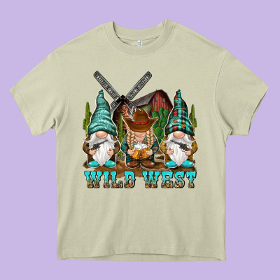 Wild West Gnomies Heavy Core Tee Designed By Nancycooperartshop