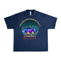 Navy camping The Best Outdoor Activity Is Going Back Inside Urban Heavy Tee - Bettercallsaul