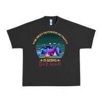 Pigment Black camping The Best Outdoor Activity Is Going Back Inside Urban Heavy Tee - Bettercallsaul