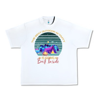 White camping The Best Outdoor Activity Is Going Back Inside Urban Heavy Tee - Bettercallsaul