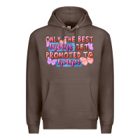Coffee Only the best moms get promoted to nana Premium Hoodie - FaDigitalArtStudio