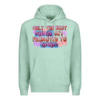 Seafoam Only the best moms get promoted to nana Premium Hoodie - FaDigitalArtStudio