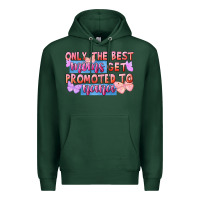 Sports Green Only the best moms get promoted to nana Premium Hoodie - FaDigitalArtStudio