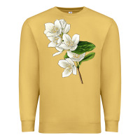 Antique Gold Mock Oranges Illustrations Premium Sweatshirt - LillyAllenDesigns