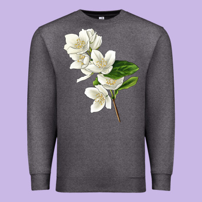 Mock Oranges Illustrations Premium Sweatshirt Designed By Lillyallendesigns