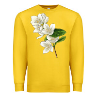Lemon Mock Oranges Illustrations Premium Sweatshirt - LillyAllenDesigns