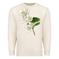 Sandshell Mock Oranges Illustrations Premium Sweatshirt - LillyAllenDesigns