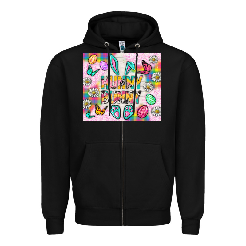 Hunny Bunny And Egg Easter Tumbler Zipper Hoodie by BundleAndBundleShop | Teevron