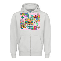 Dove Grey Hunny Bunny And Egg Easter Tumbler Zipper Hoodie - BundleAndBundleShop