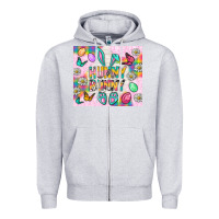 Heather Grey Hunny Bunny And Egg Easter Tumbler Zipper Hoodie - BundleAndBundleShop