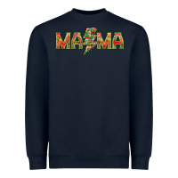 Navy Mama christmas lightning bolt mother's day Heavyweight Sweatshirt - HowdyJamesFarm